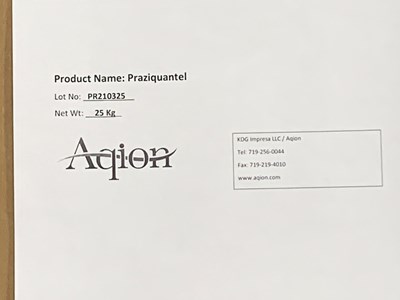 Aqion Praziquantel Bulk Label.jpg Aqion Praziquantel Bulk Label - Aqion Praziquantel Bulk Label